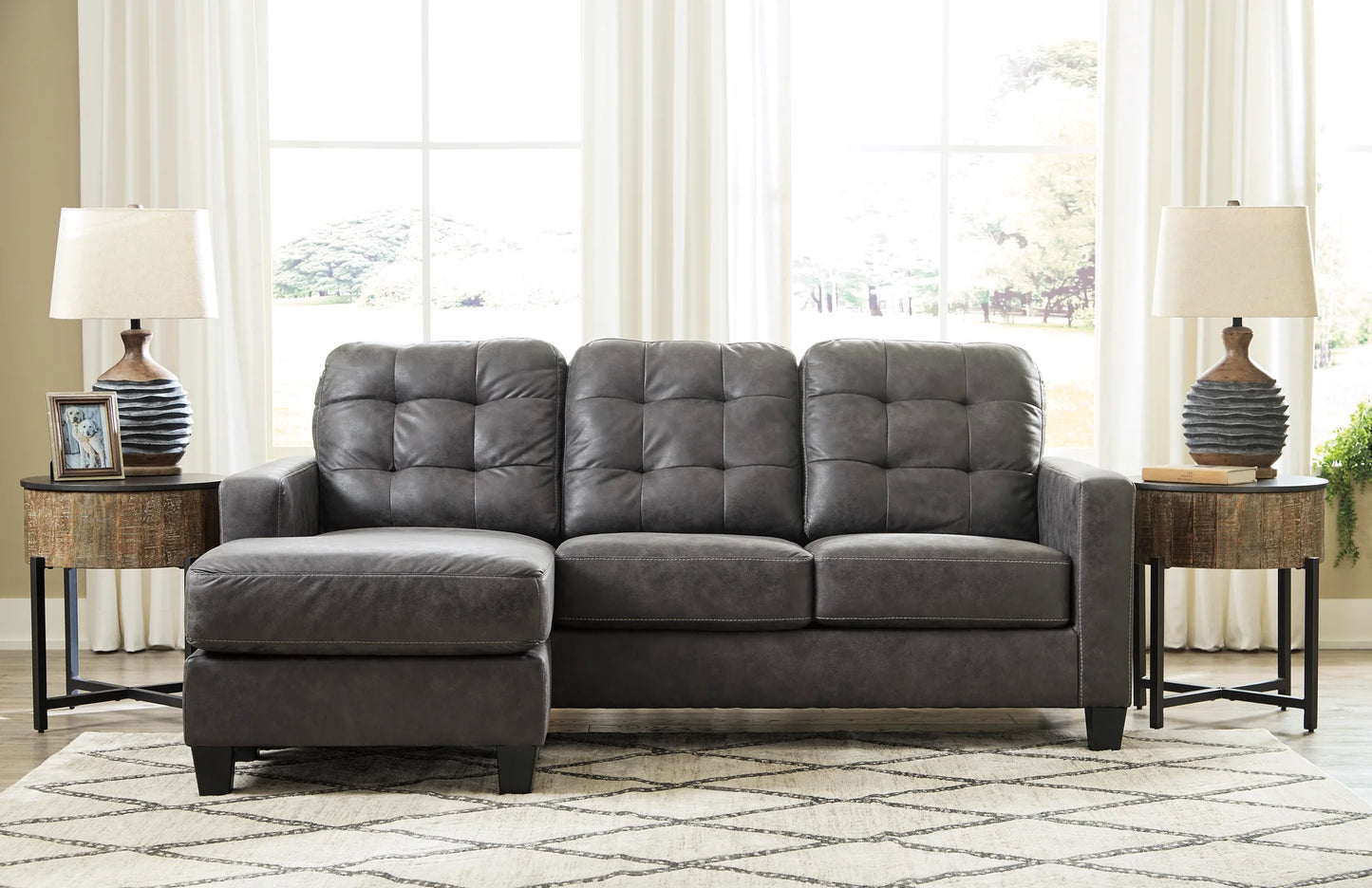 Venaldi Sofa Chaise and Chair - Ashley Furniture - Brunei