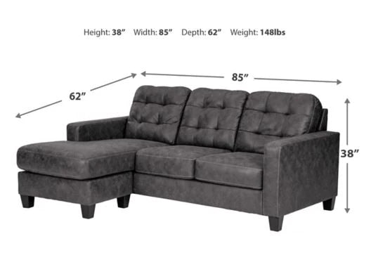 Venaldi Sofa Chaise and Chair - Ashley Furniture - Brunei