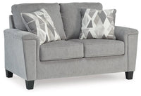 Leeshan Sofa & Loveseat;Steel