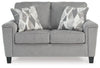 Leeshan Loveseat;Steel