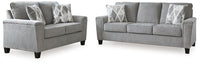Leeshan Sofa & Loveseat;Steel