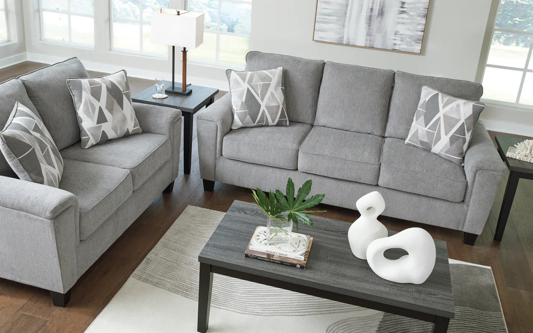 Leeshan Sofa & Loveseat;Steel
