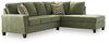 Leeshan 2-Piece Sectional with Chaise;Clover