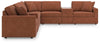 Modmax 8-Piece Sectional with Storage Consoles;Spice