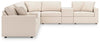Modmax 6-Piece Sectional with Storage Console;Oyster