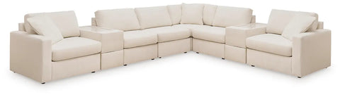 Modmax 6-Piece Sectional with Storage Console;Oyster