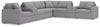 Modmax 8-Piece Sectional with Storage Consoles;Granite
