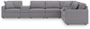 Modmax 8-Piece Sectional with Storage Consoles;Granite