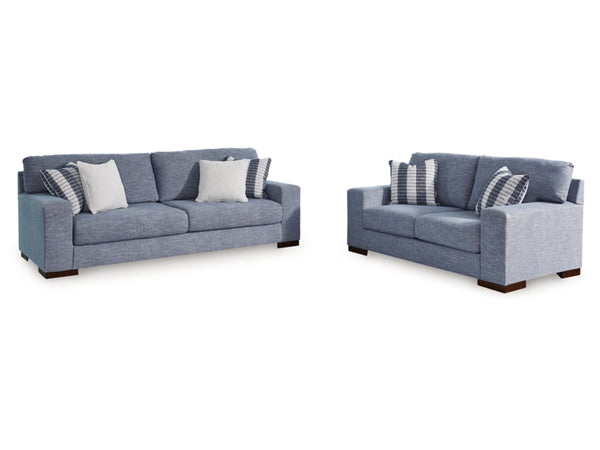 Belvoir Sofa and Loveseat;Denim