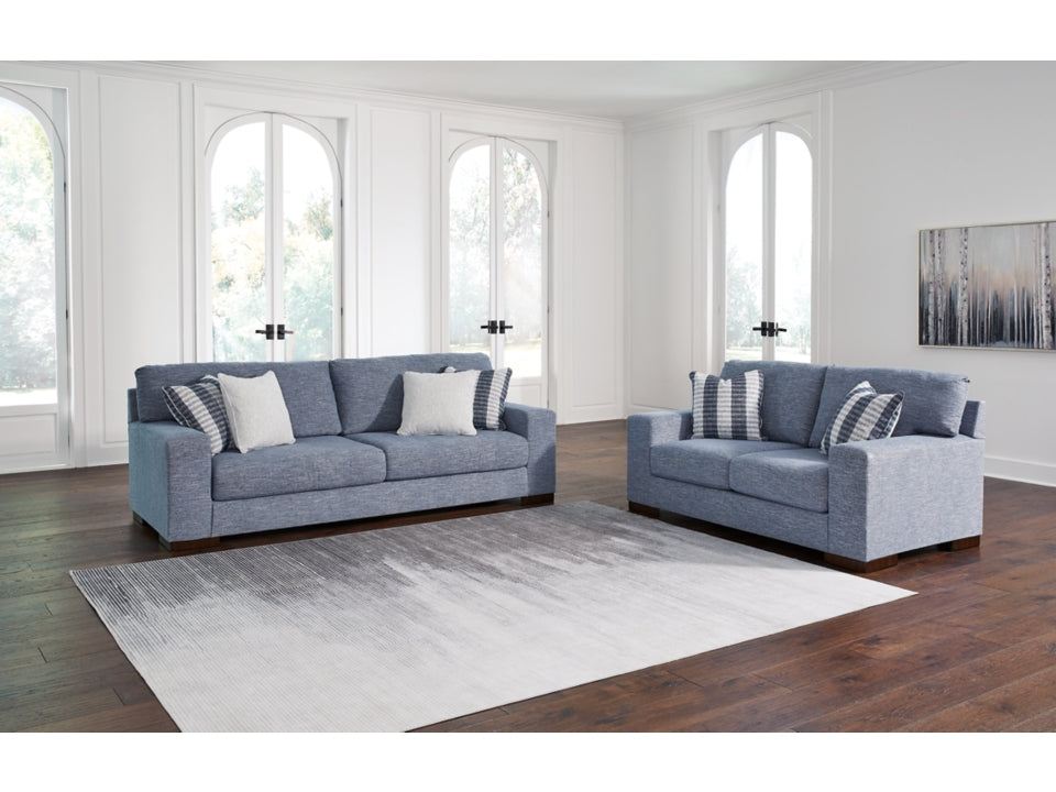 Belvoir Sofa and Loveseat;Denim