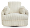 Tie-Breaker Swivel Glider Recliner;Ivory