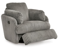 Tie-Breaker Swivel Glider Recliner;Fog