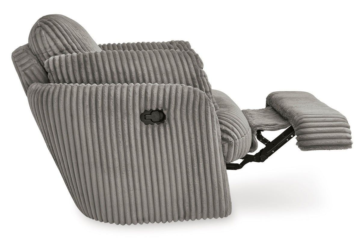 Tie-Breaker Swivel Glider Recliner;Fog