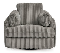 Tie-Breaker Swivel Glider Recliner;Fog