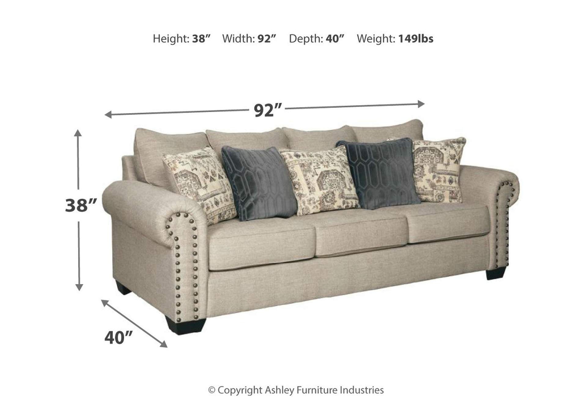 Zarina Sofa and Chair - Ashley Furniture - Brunei
