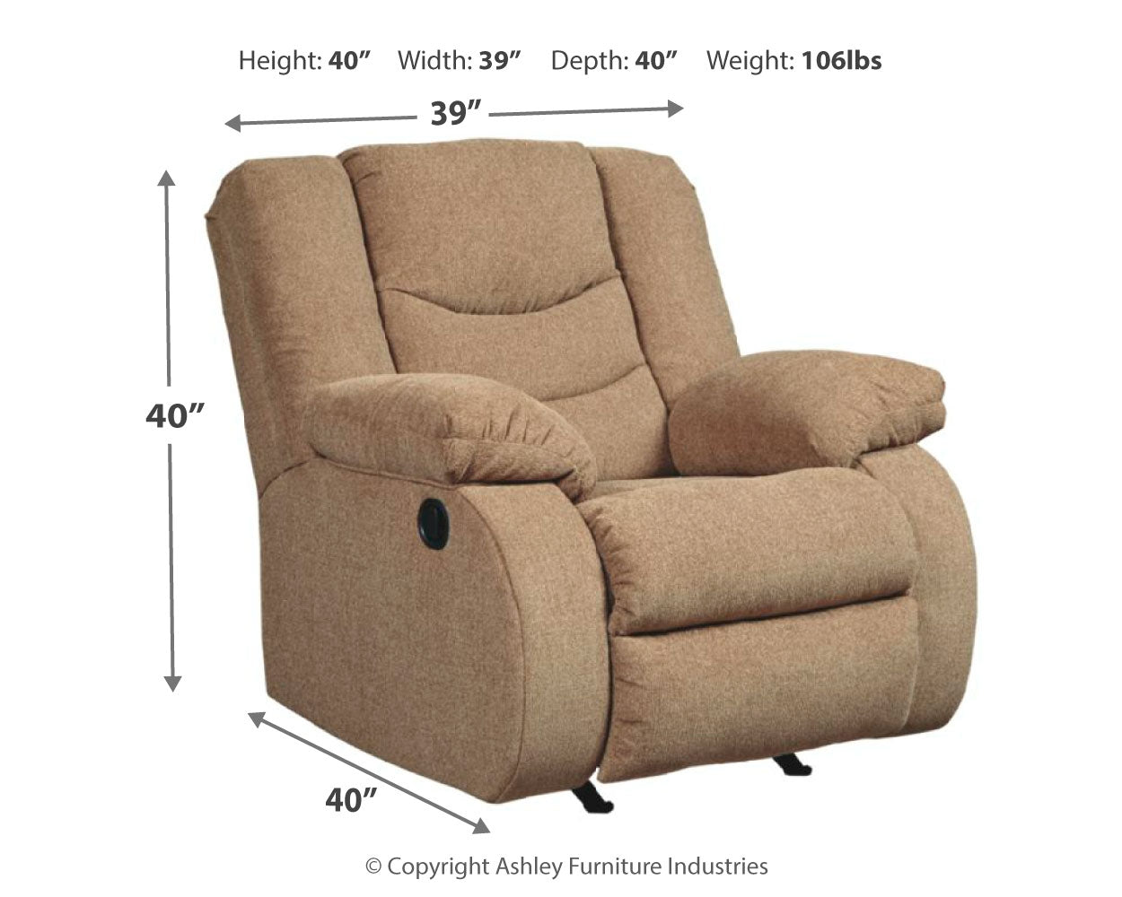 Tulen Recliner - Ashley Furniture - Brunei