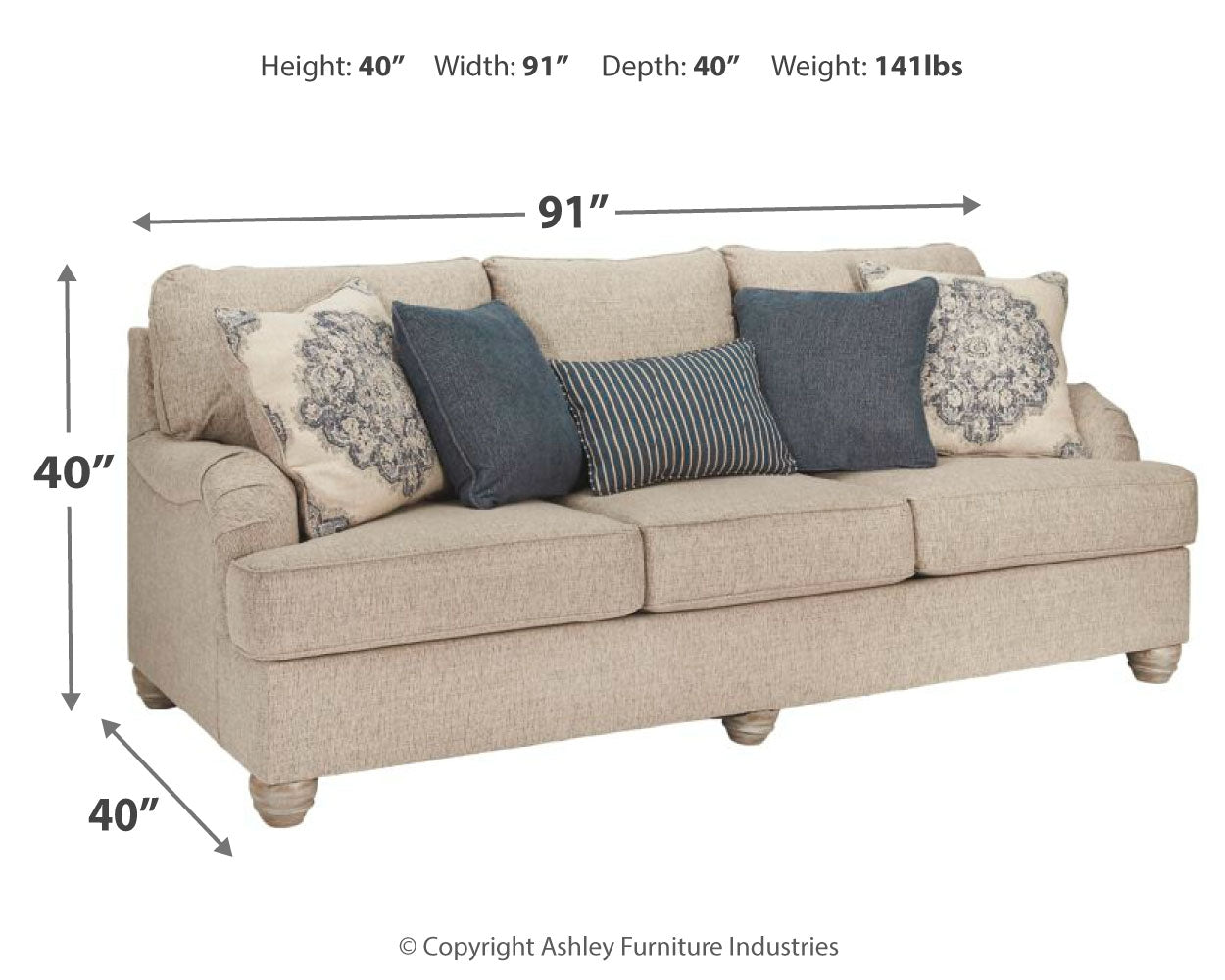 Dandrea Sofa - Ashley Furniture - Brunei