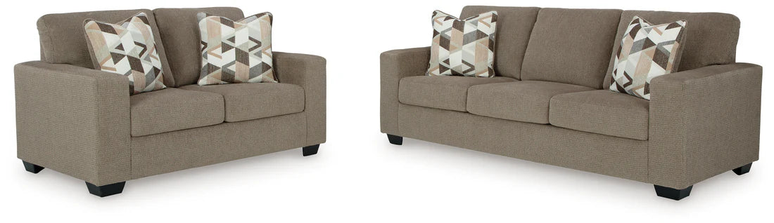Baristaview Sofa and Loveseat;Cocoa