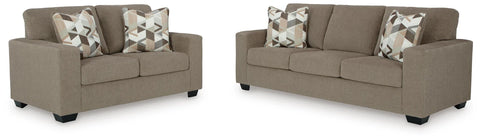 Bristaview Sofa and Loveseat;Cocoa
