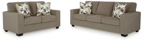 Baristaview Sofa and Loveseat;Cocoa