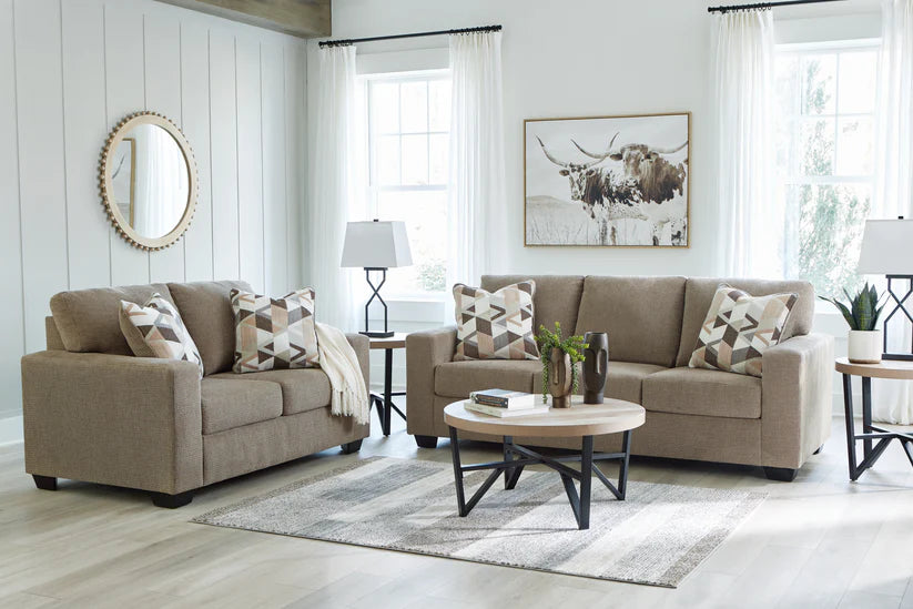 Baristaview Sofa and Loveseat;Cocoa