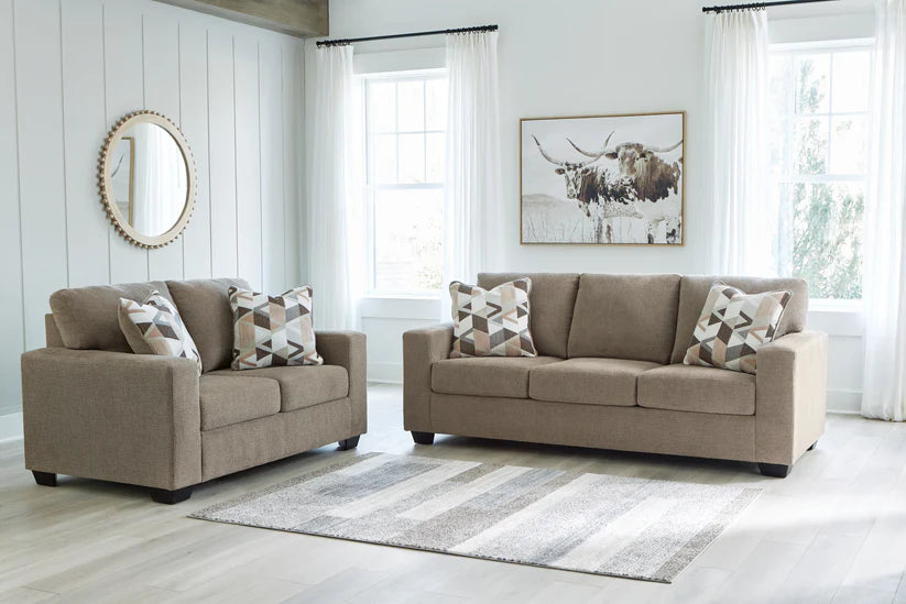 Baristaview Sofa and Loveseat;Cocoa