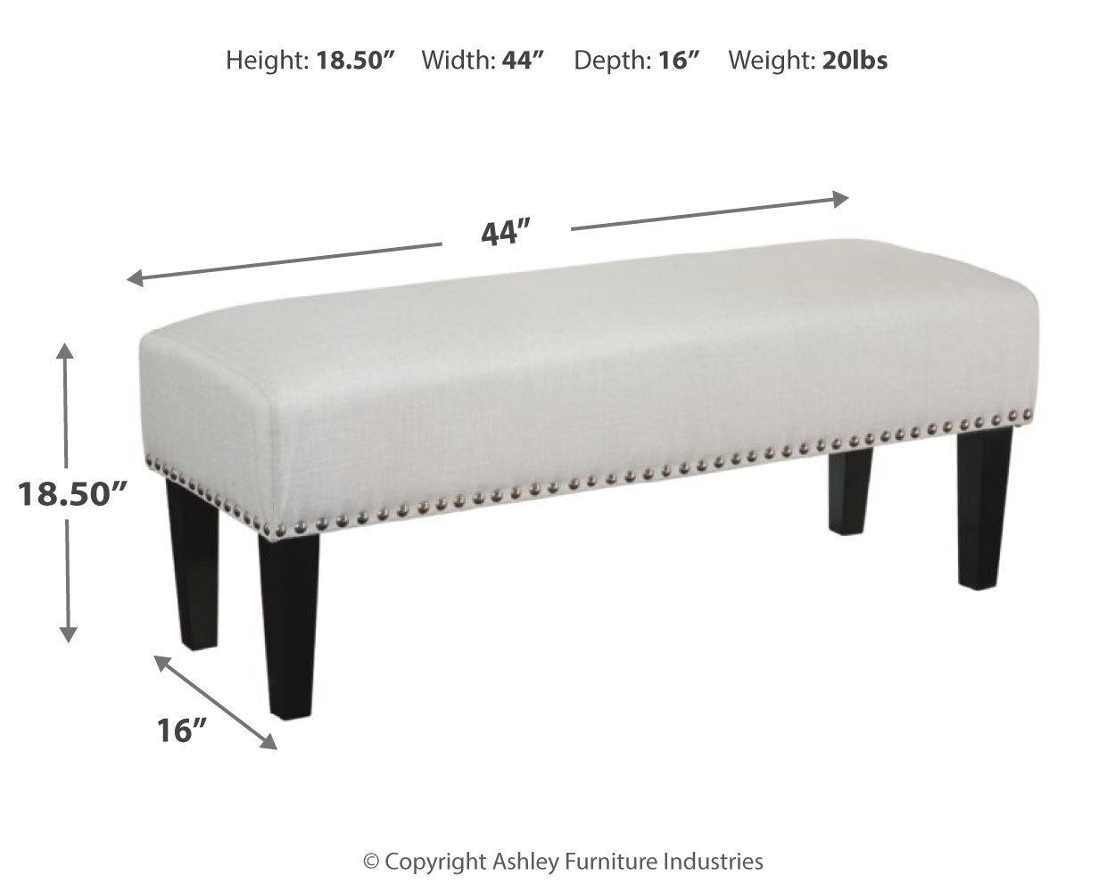 Beauland Accent Bench - Ashley Furniture - Brunei