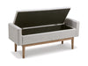 Briarson Storage Bench;Beige/brown