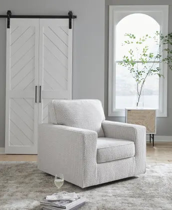 Olwenburg Swivel Accent Chair;Taupe