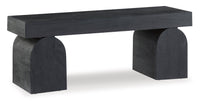 Holgrove Accent Bench; Black