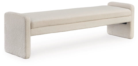 Lembertson Accent Bench;ECRU