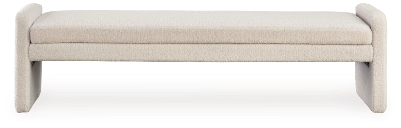 Lembertson Accent Bench;ECRU