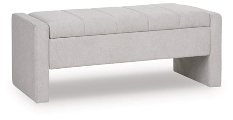 Akselman Storage Bench; Gray
