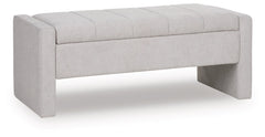 Akselman Storage Bench; Gray