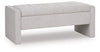 Akselman Storage Bench; Gray