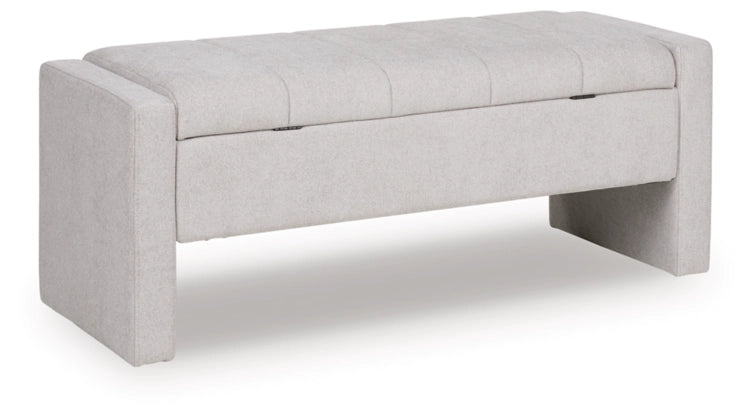 Akselman Storage Bench; Gray