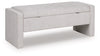 Akselman Storage Bench; Gray
