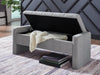Akselman Storage Bench; Gray