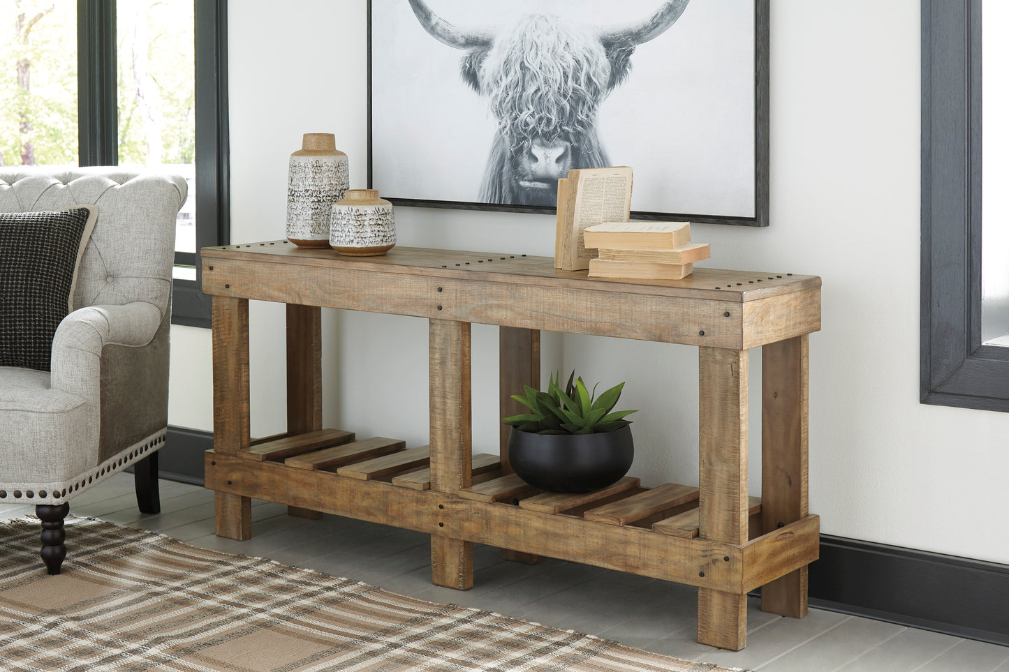 Susandeer Sofa/Console Table - Ashley Furniture - Brunei
