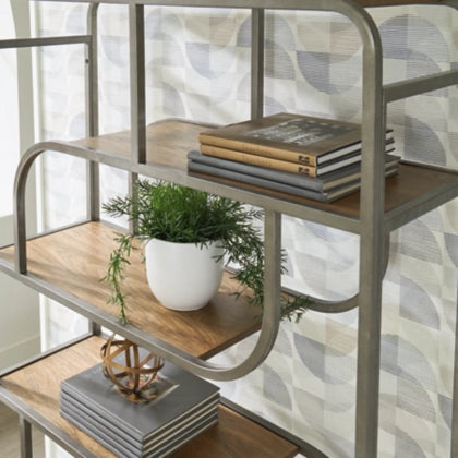 Jaddon Bookcase;Brown