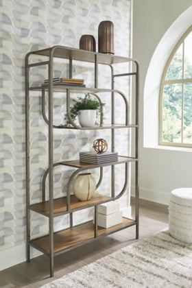 Jaddon Bookcase;Brown