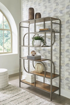 Jaddon Bookcase;Brown