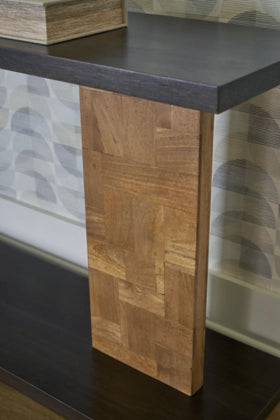 Camlett Sofa/Console Table;Brown