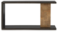 Camlett Sofa/Console Table;Brown