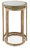 Irmaleigh Accent Table (Set of 2);Antique Gold Finish