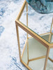 Veerwick Accent Cocktail Table;Gold finish