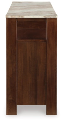 Tobinville Accent Cabinet;Dark Brown