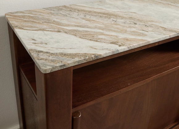 Tobinville Accent Cabinet;Dark Brown