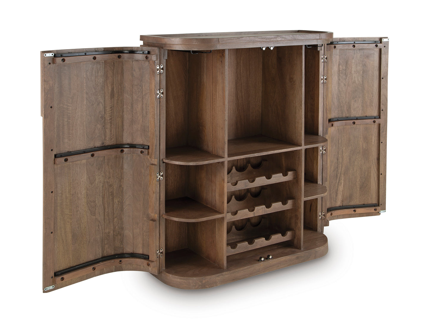 Landermont Bar Cabinet;Medium Brown