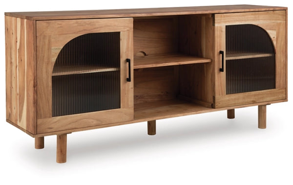 Adway Accent Cabinet;Natural Brown